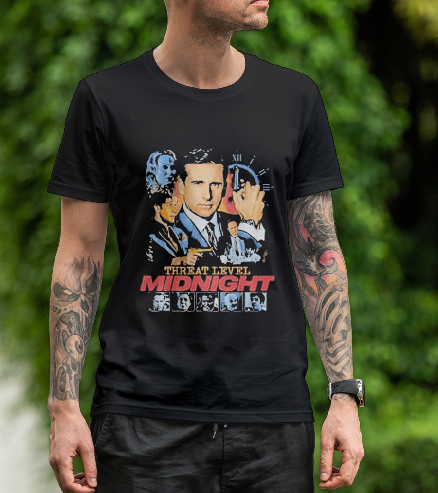 Threat Level Midnight Michael Scarn And Gabby Williams Collaboration T-Shirt