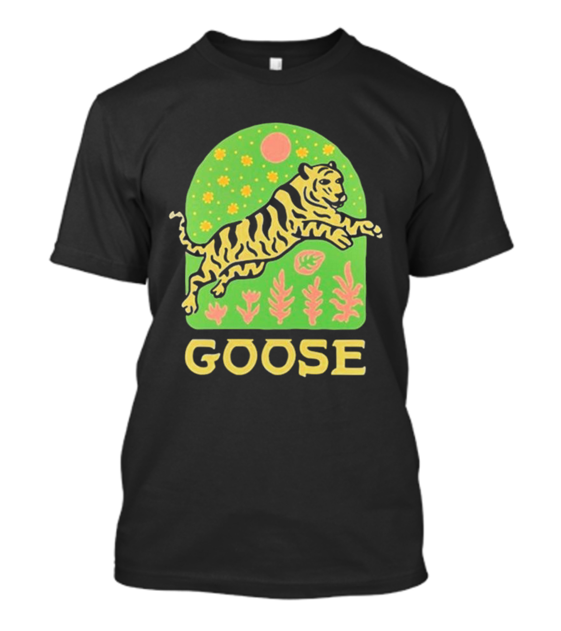 Goose Tour Tiger September 2024 Floral Leap T-Shirt