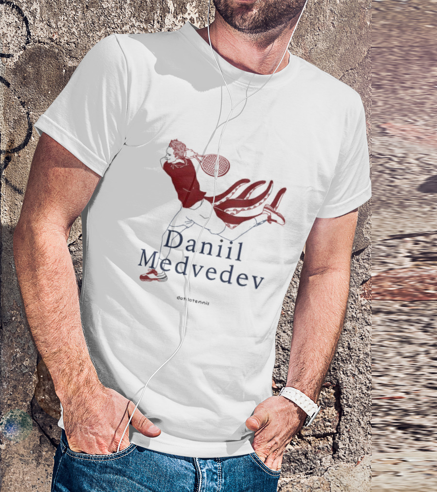 Daniil Medvedev Dotdotennis Tennis Player Action T-Shirt