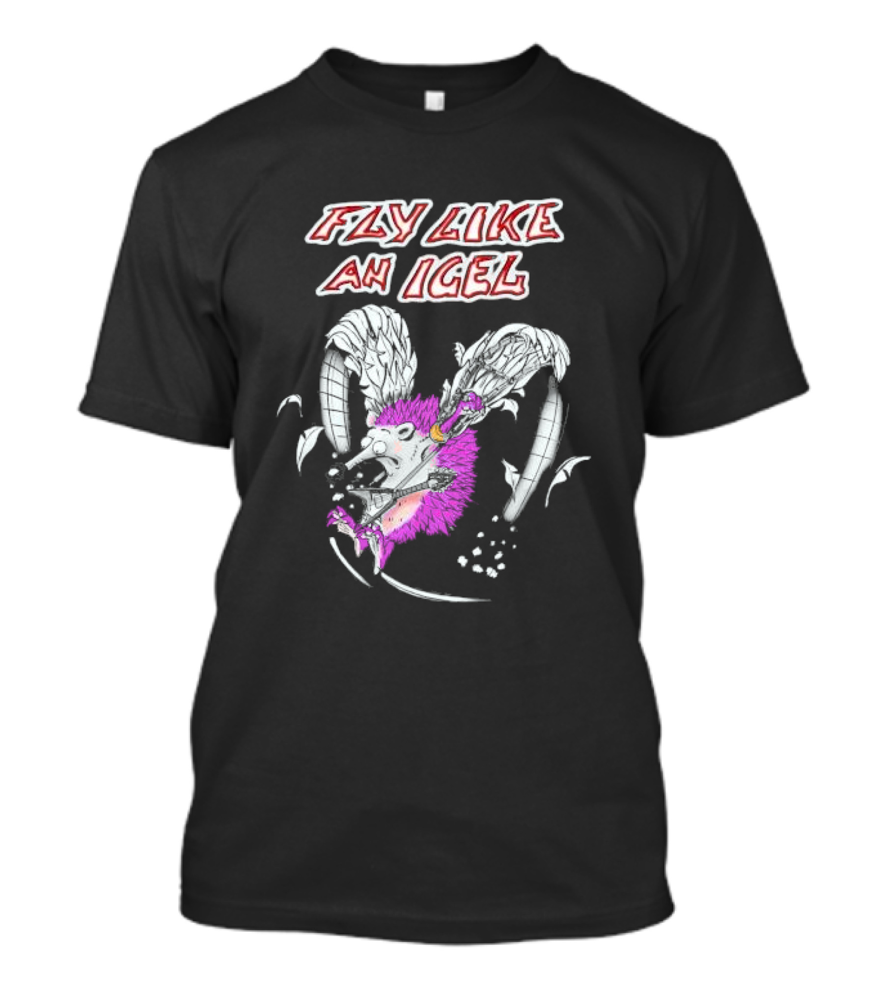 Fly Like An Igel Rock You Music Hedgehog Wings Blast T-Shirt