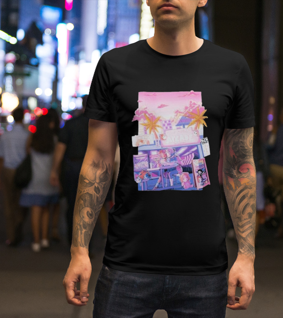 Game Grumps Arcade Neon Palm Trees T-Shirt