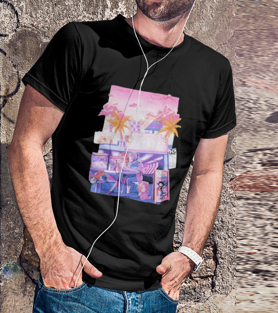 Game Grumps Arcade Neon Palm Trees T-Shirt