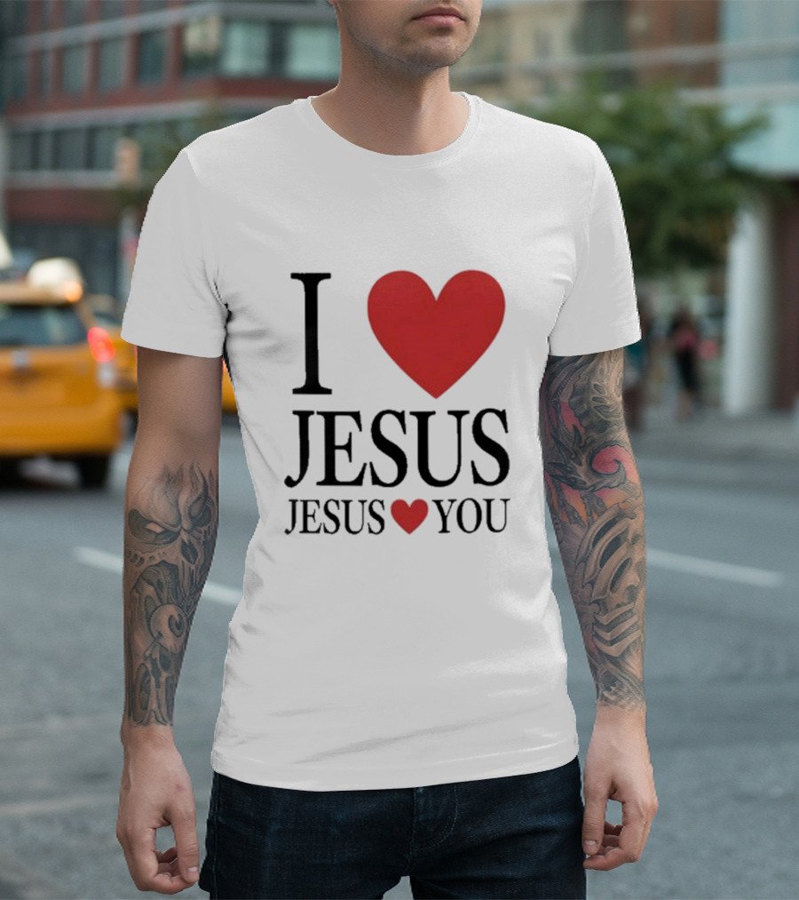 Bryce Crawford I Heart Jesus Jesus Loves You T-Shirt