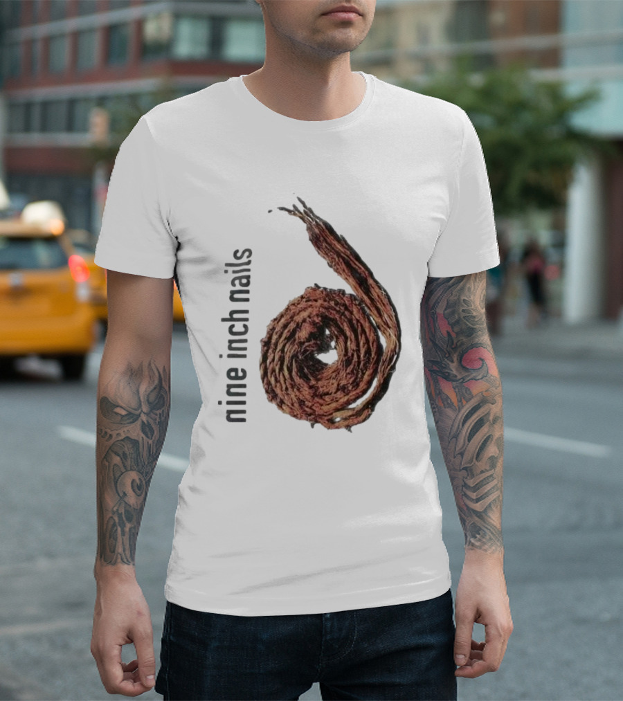 Nine Inch Nails Rope Coil Black T-Shirt
