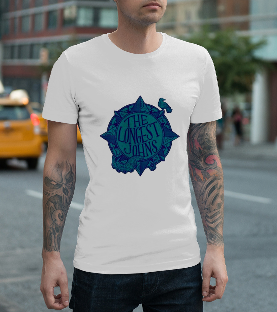 The Longest Johns Octopus Compass Jade T-Shirt