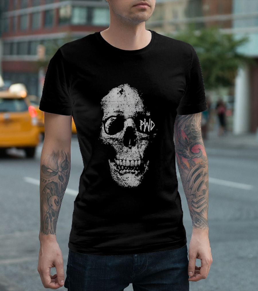 Parkway Drive Atlas Dark Days 2024 Skull PWD T-Shirt
