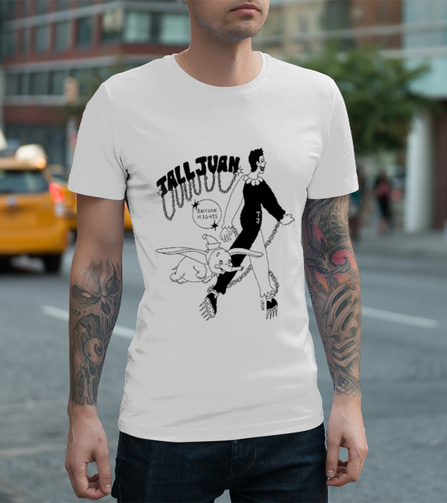 Tall Juan Raccoon Nights with Dumbo Character T-Shirt