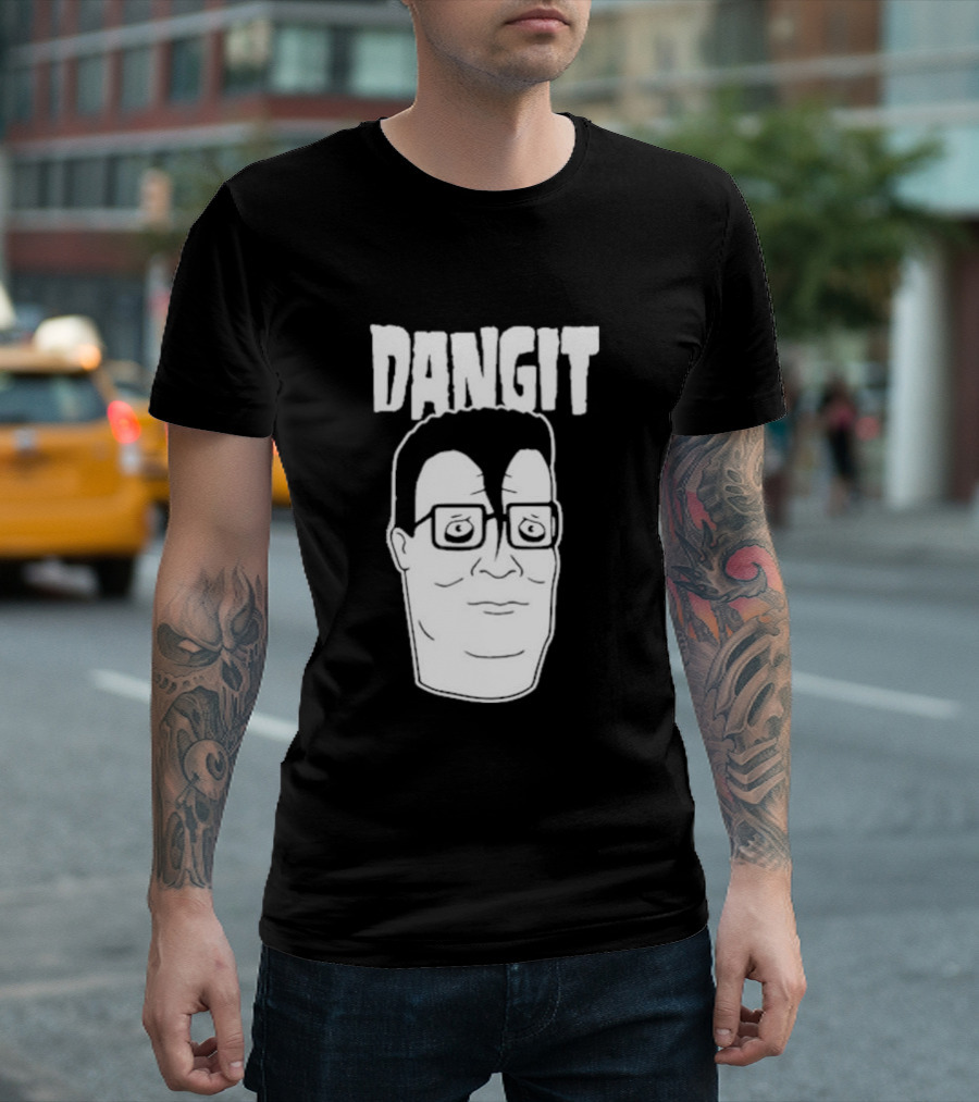 Taseychompson666 Dangit Hank Hill Parody Face T-Shirt