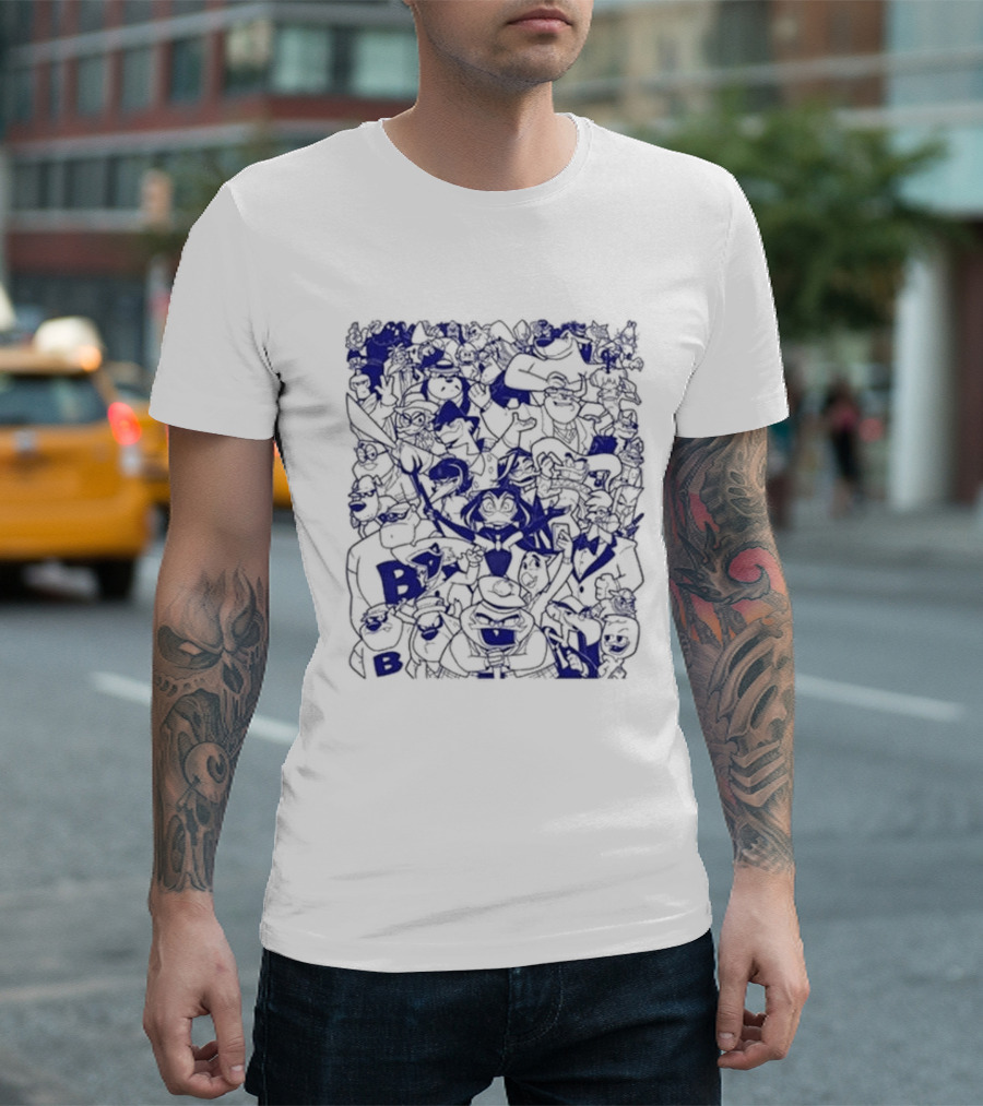 Brian Danger Duck Villains Collage T-Shirt