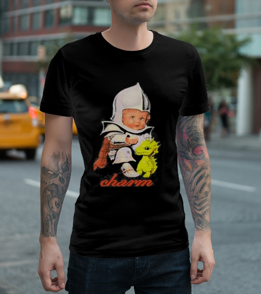 Claire Cottrill HQ Charm Baby Knight With Dragon T-Shirt