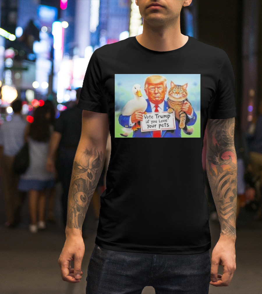 Vote Trump If You Love Your Pets Lovers T-Shirt