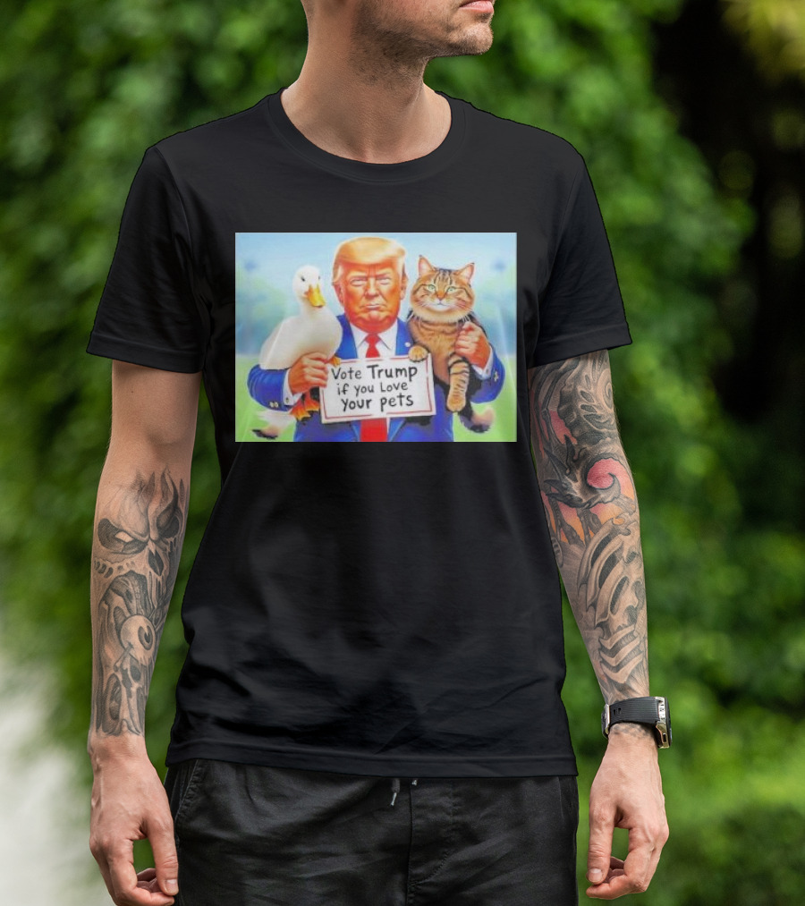 Vote Trump If You Love Your Pets Lovers T-Shirt
