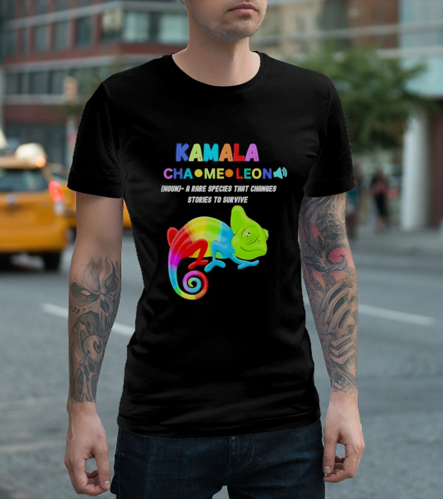 Kamala Chameleon A Rare Species That Changes Stories to Survive T-Shirt
