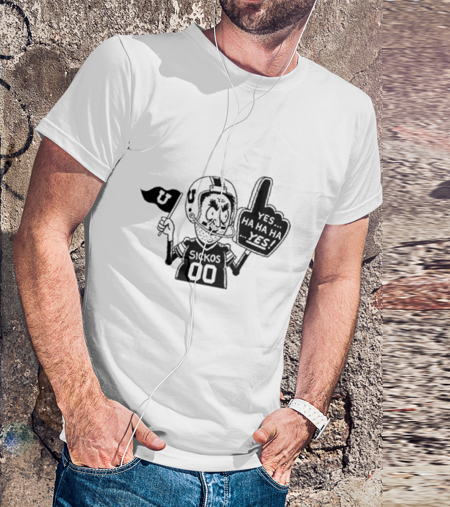 Sickos Fan Yes Ha Ha Ha Yes Number 1 U Flag T-Shirt