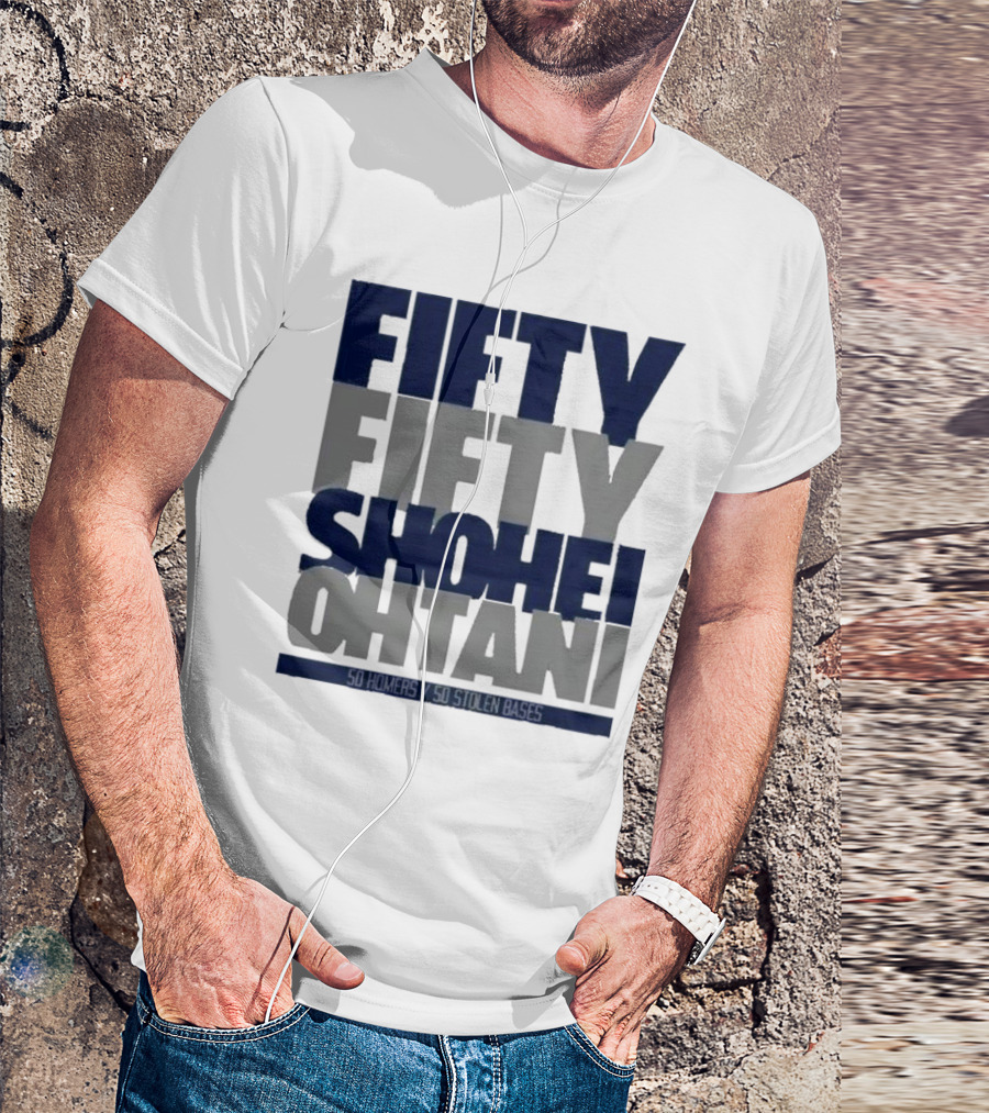 Fifty Fifty Shohei Ohtani 50 Stolen Bases T-Shirt
