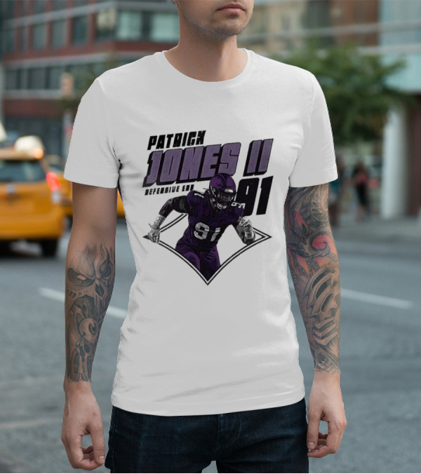 Patrick Jones II Minnesota Defensive End 91 T-Shirt