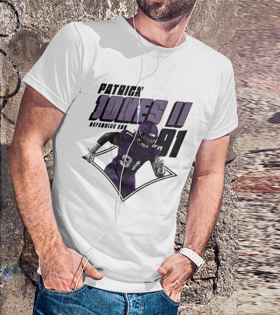 Patrick Jones II Minnesota Defensive End 91 T-Shirt