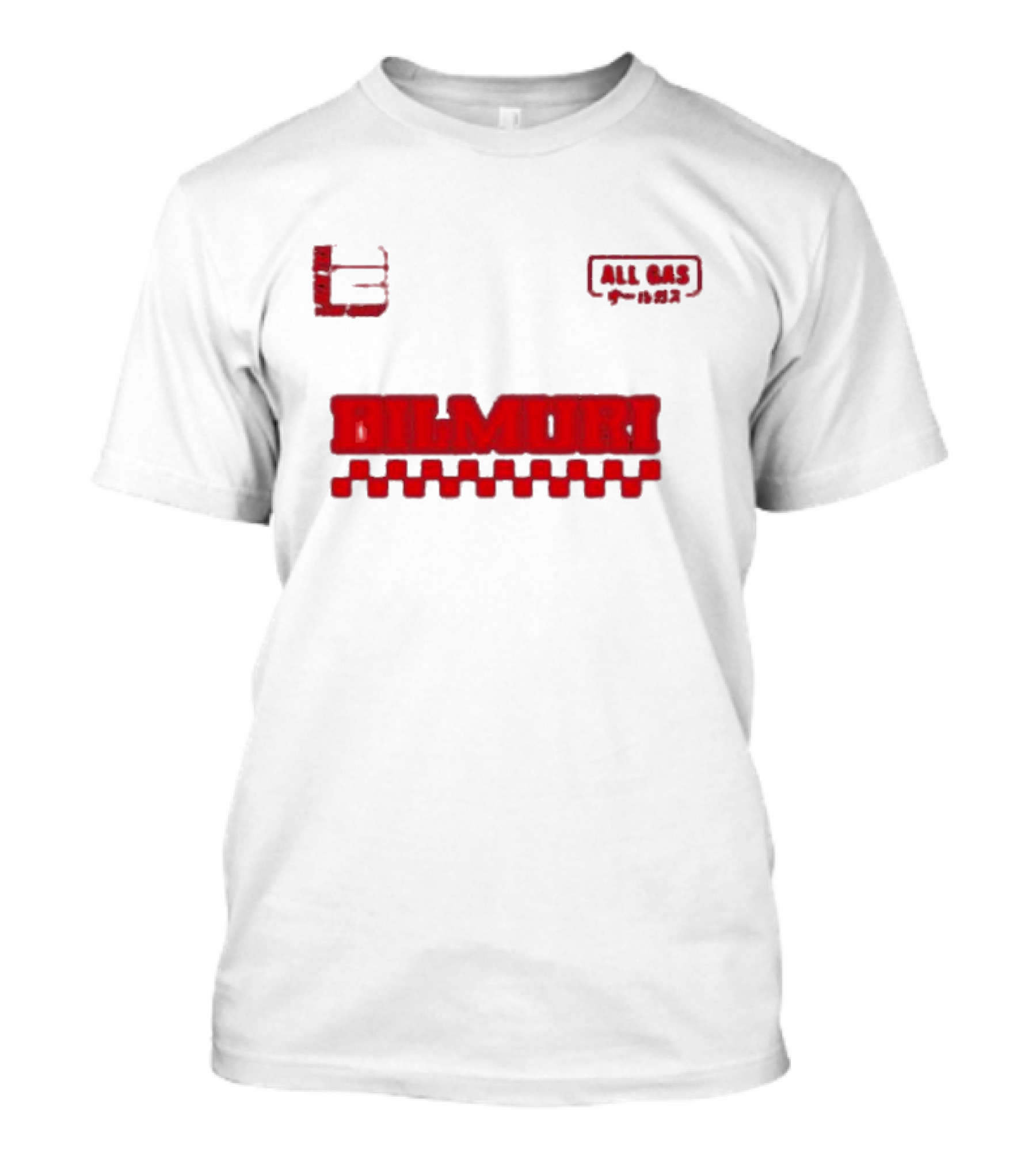 Bilmuri All Gas Racing 2024 Checkered Flag T-Shirt