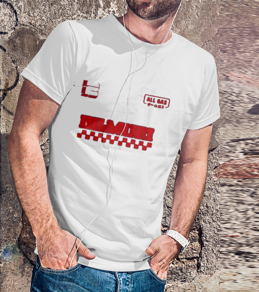 Bilmuri All Gas Racing 2024 Checkered Flag T-Shirt