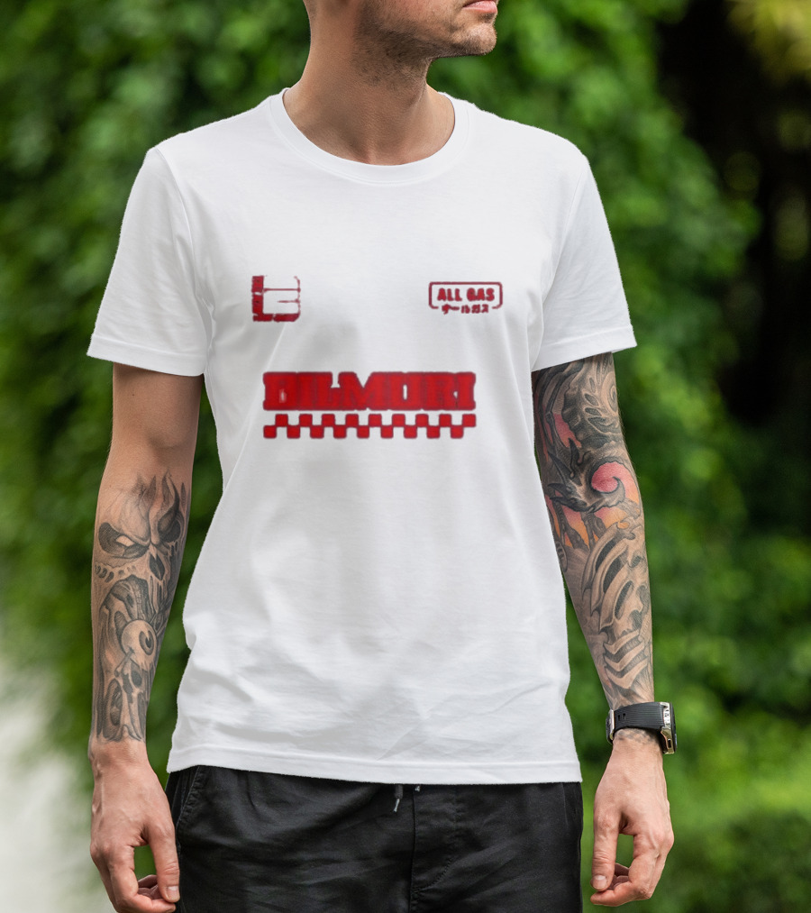 Bilmuri All Gas Racing 2024 Checkered Flag T-Shirt