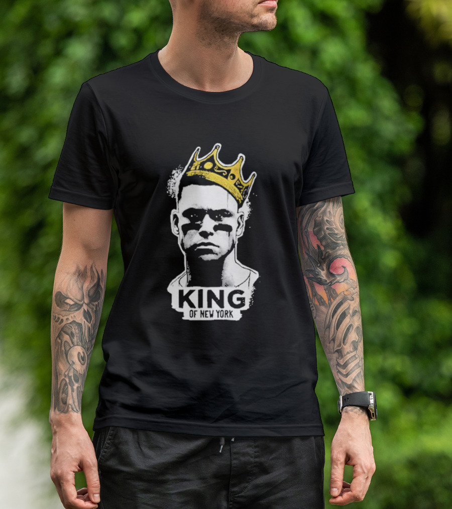 King Of New York Judge Baseball Icon With Crown T-Shirt