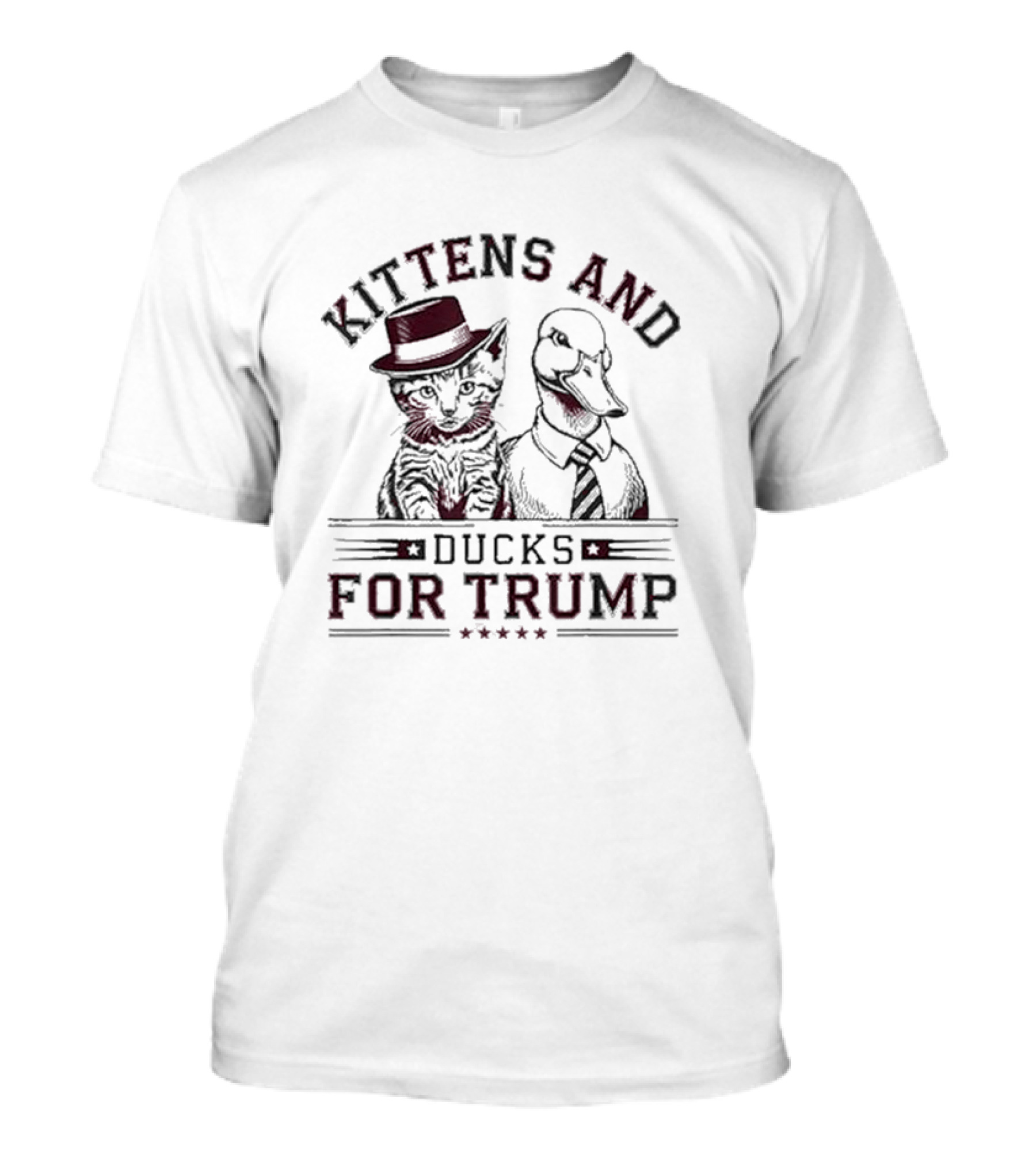 Kittens And Ducks Supporting Trump T-Shirt
