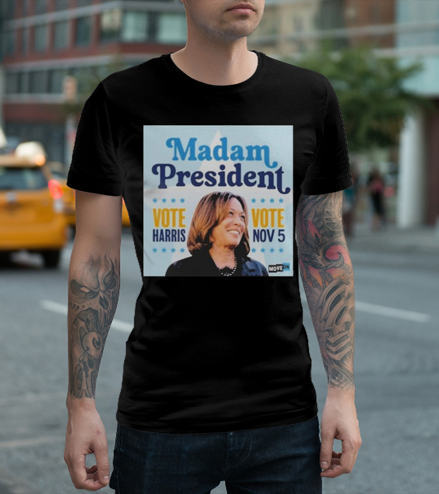 Madam President Vote Harris Nov 5 MoveOn T-Shirt