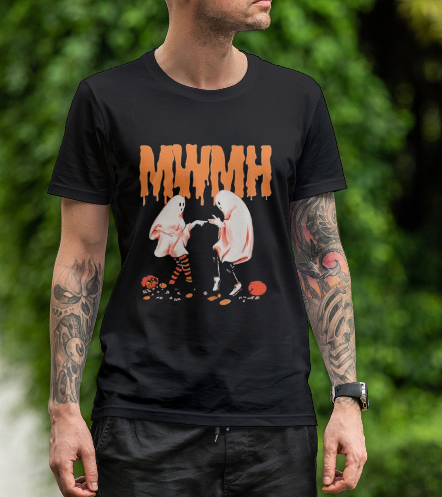 Mwmh Ghostly Dance With Pumpkins And Candy On Halloween Night T-Shirt