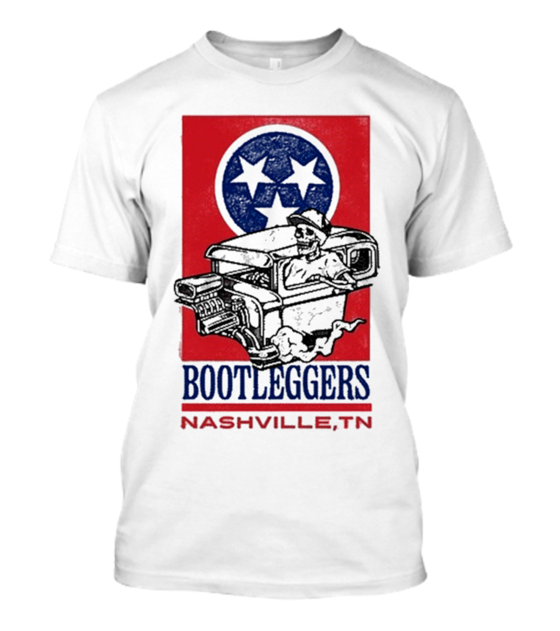 Luke Combs Bootleggers Hot Rod Skeleton 2024 Nashville TN T-Shirt