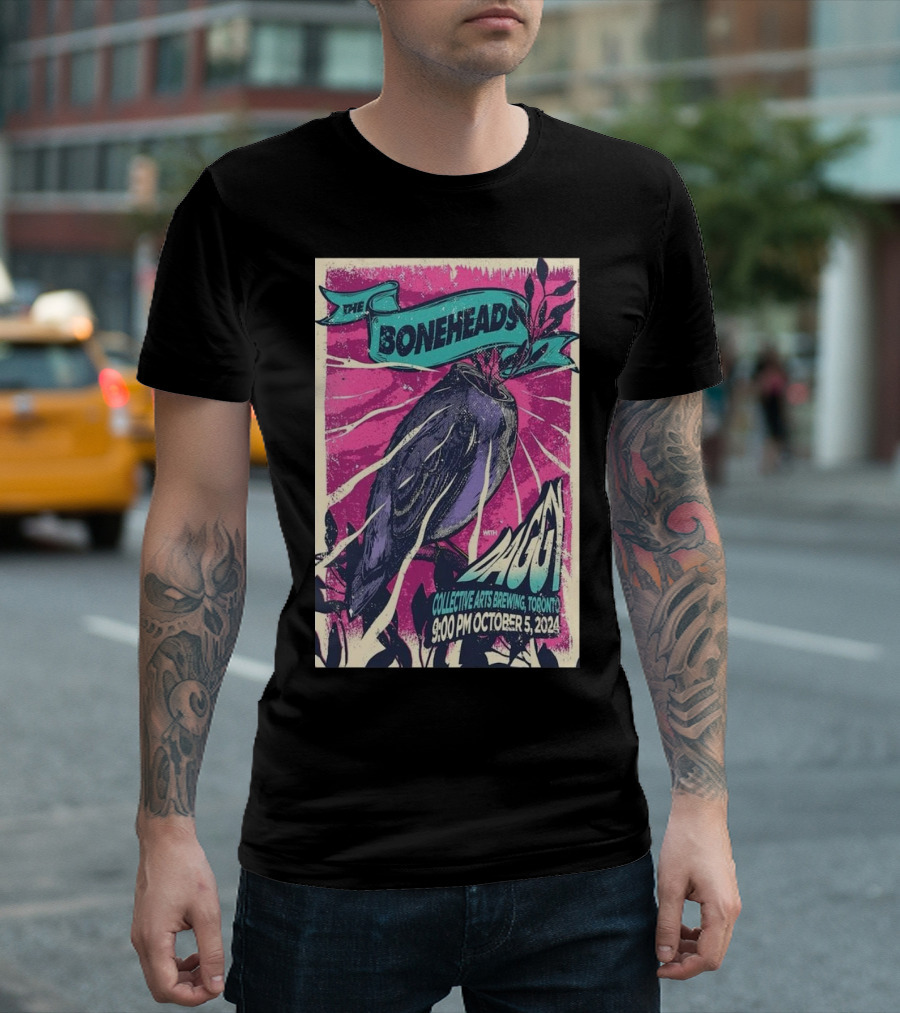 The Boneheads with Auggi 9:00 PM October 5, 2024 Collective Arts Brewing, Toronto T-Shirt