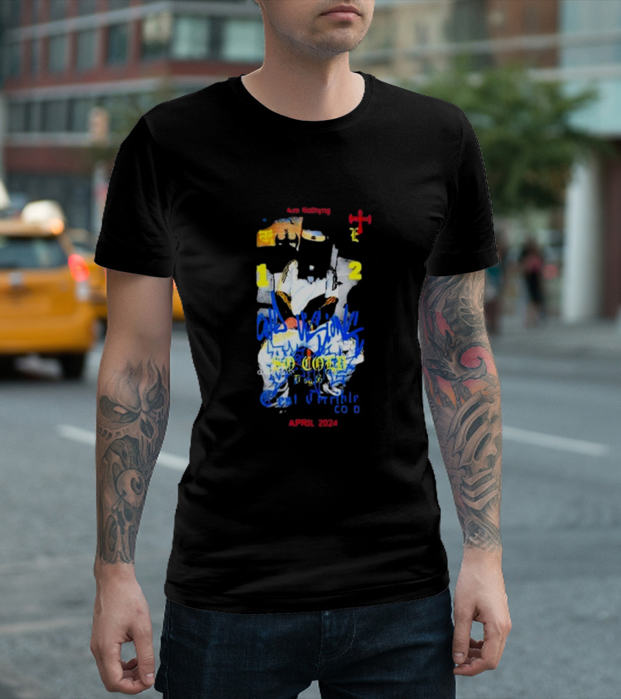 Coldvisions Aim NothYng April 2024 123 Urban Abstract T-Shirt