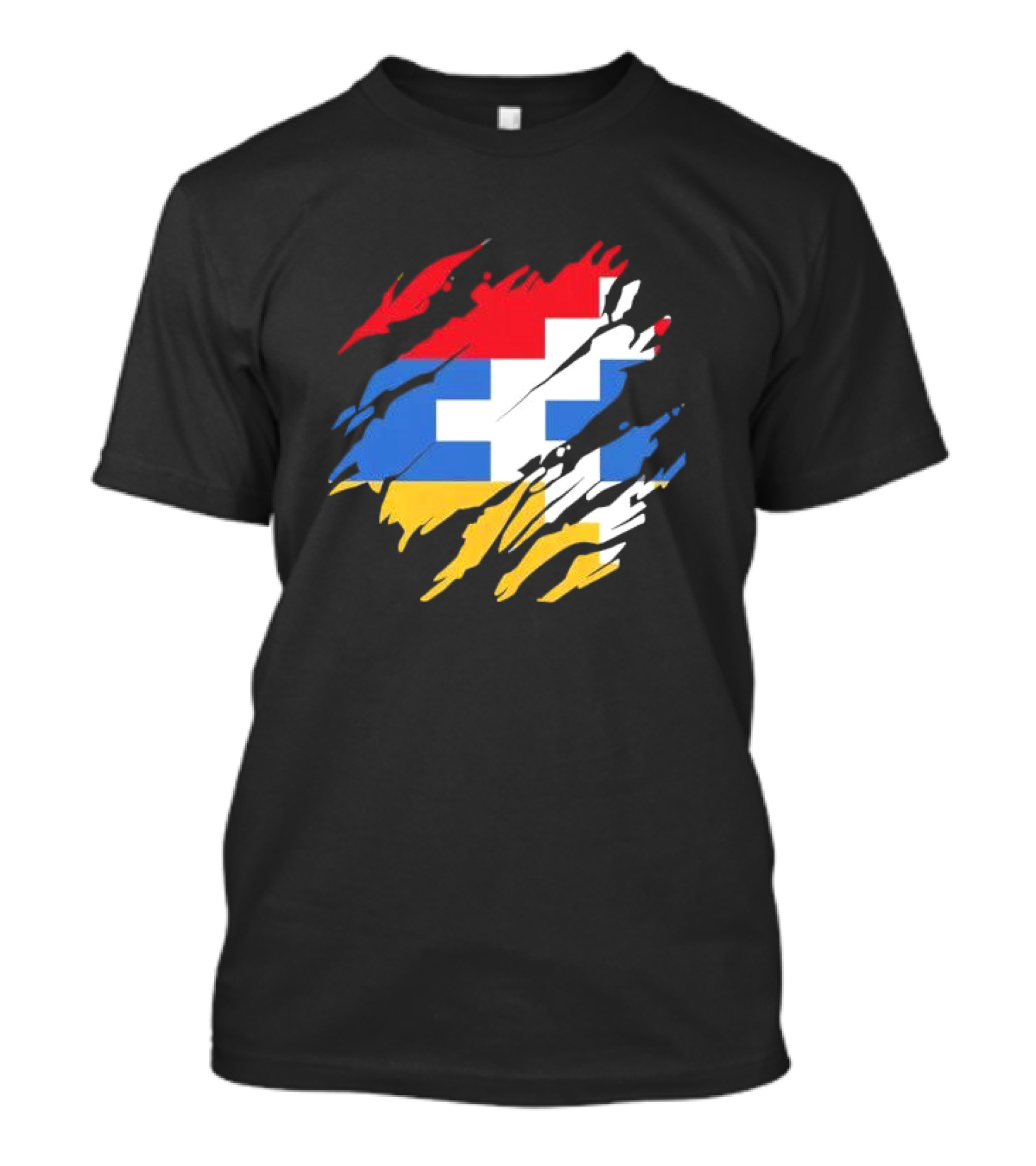Nagorno-Karabakh Flag Ripped T-Shirt