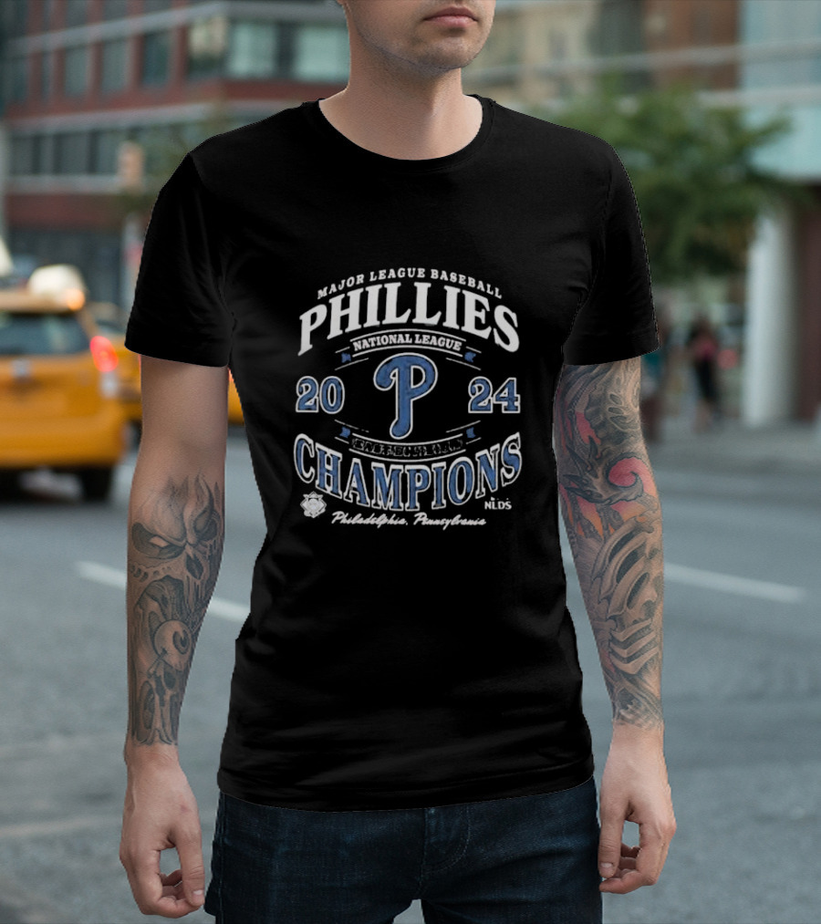 Phillies National League 2024 Champions Major League Baseball Philadelphia Pennsylvania NLDS T-Shirt