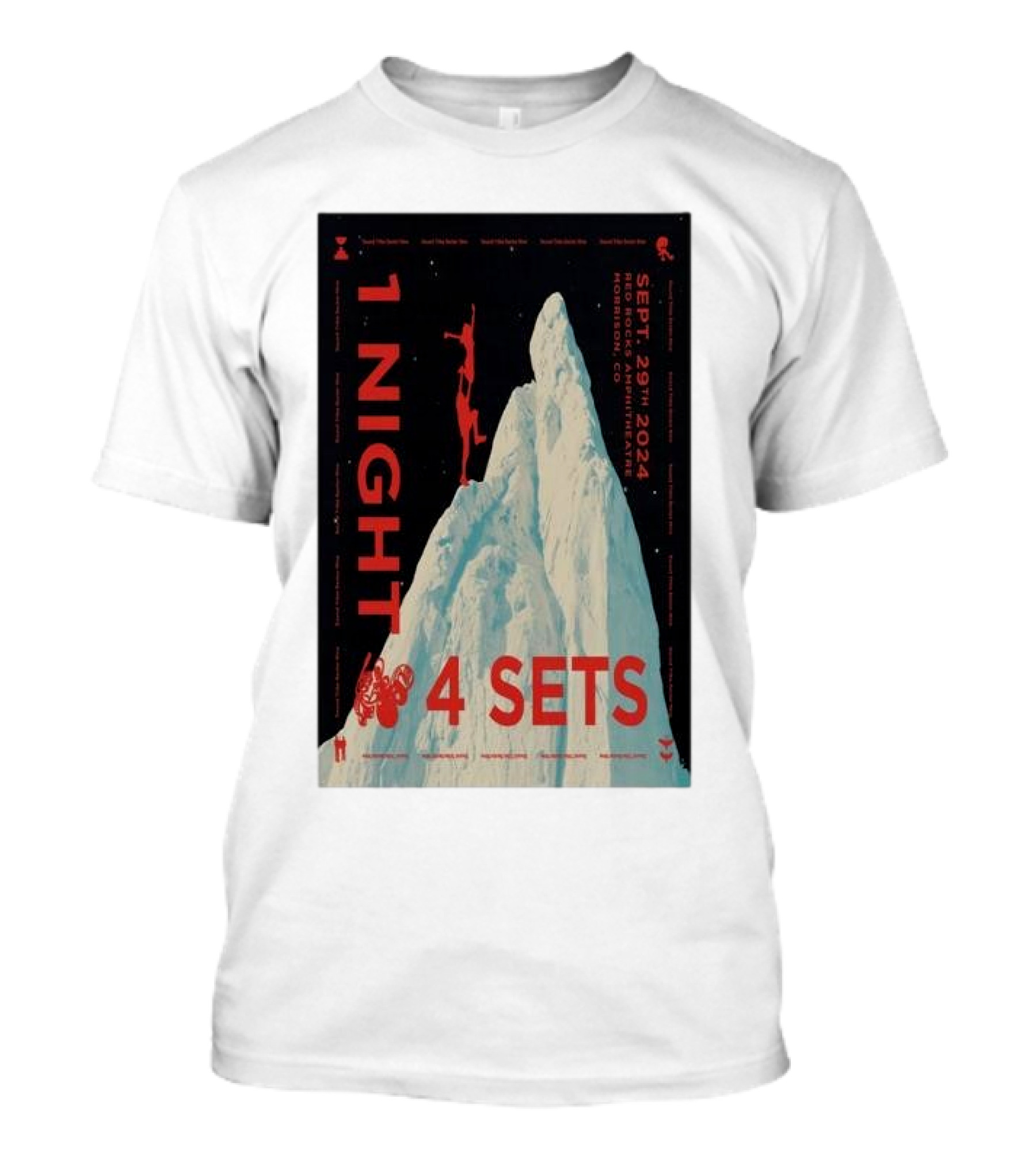 1 Night 4 Sets STS9 Red Rocks Amphitheatre September 29 T-Shirt