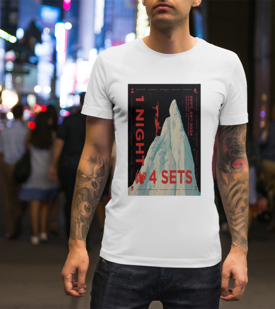 1 Night 4 Sets STS9 Red Rocks Amphitheatre September 29 T-Shirt