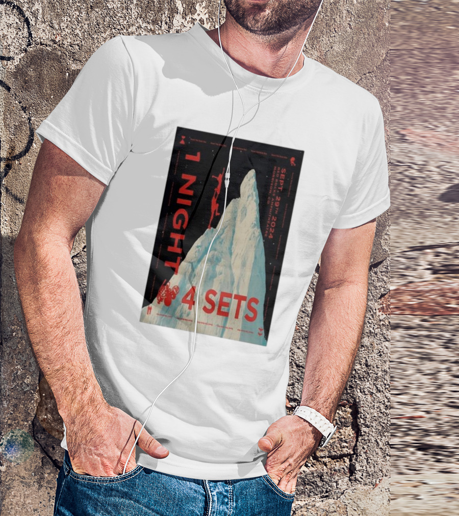 1 Night 4 Sets STS9 Red Rocks Amphitheatre September 29 T-Shirt