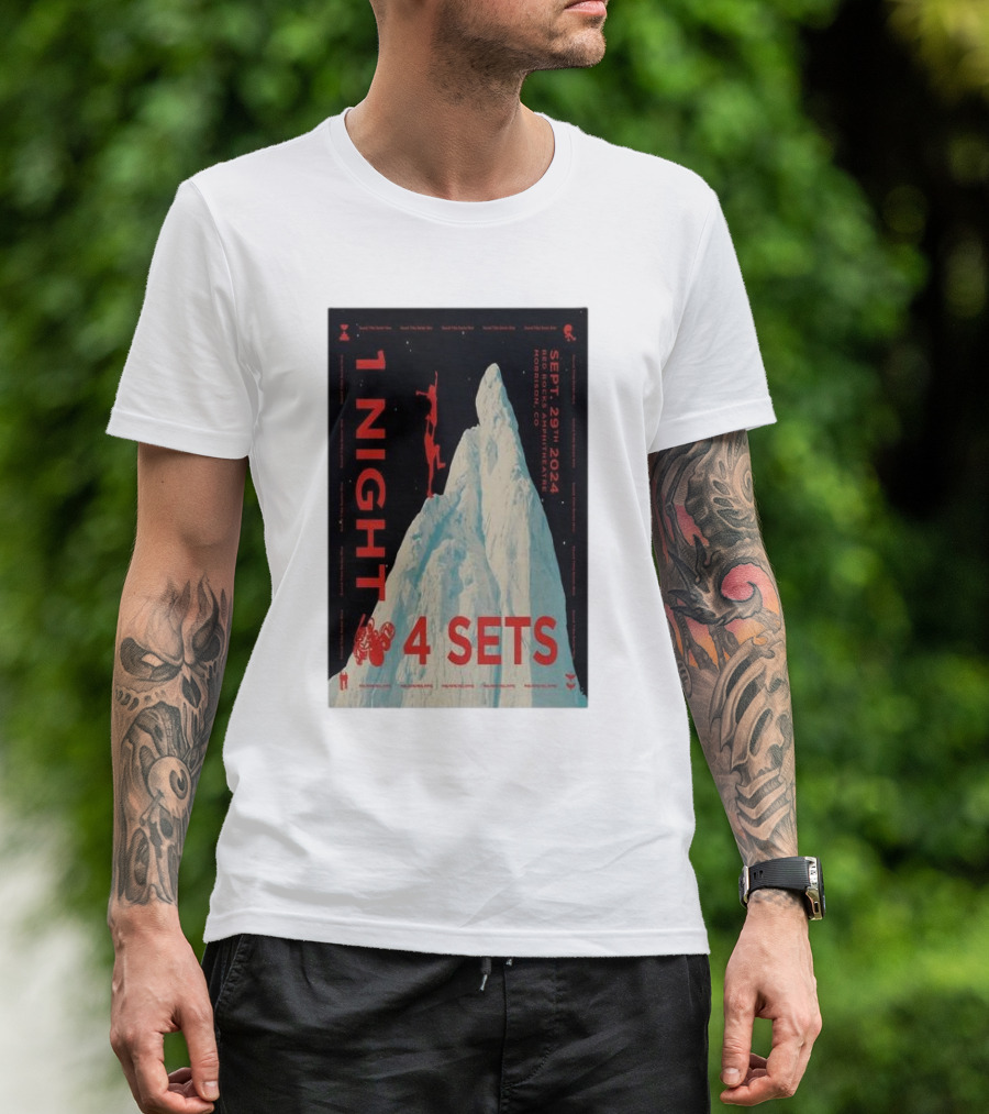 1 Night 4 Sets STS9 Red Rocks Amphitheatre September 29 T-Shirt