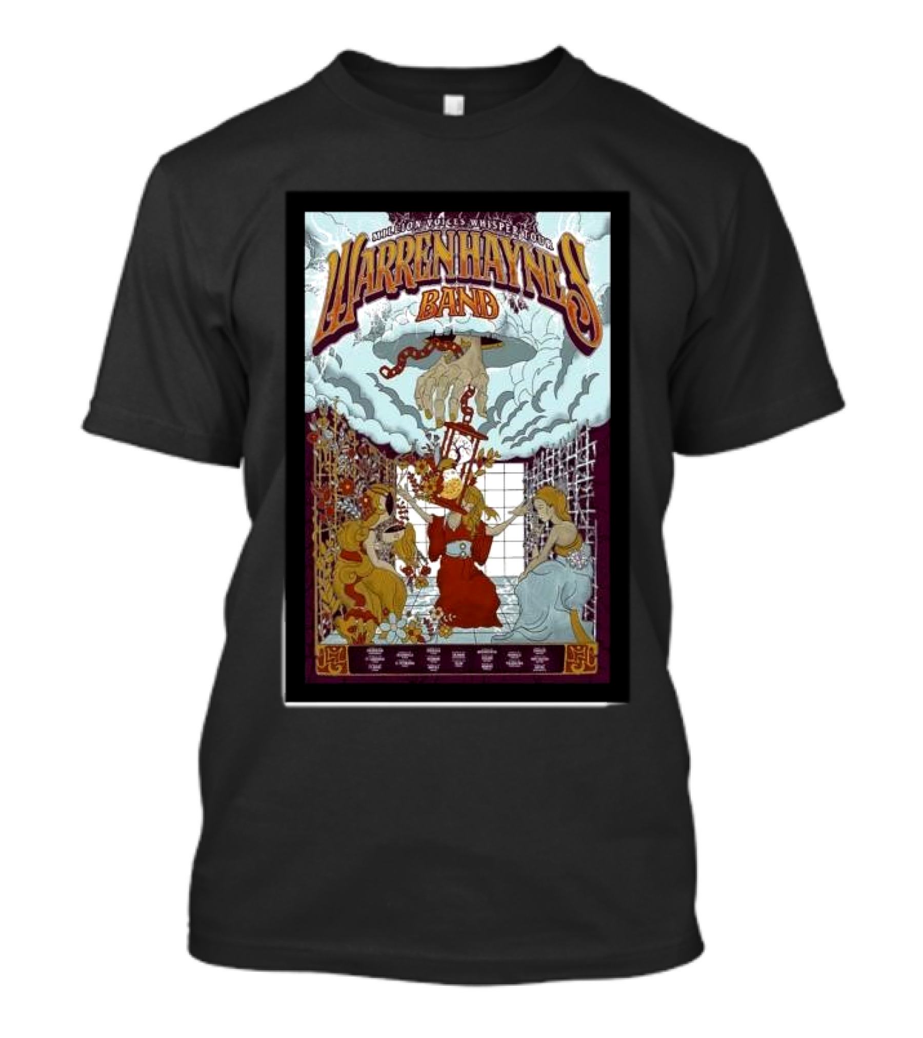 Warren Haynes Band Million Voices Whisper 2024 Tour Concert T-Shirt
