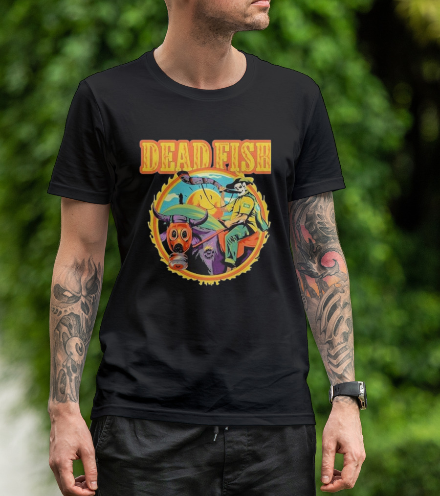 Dead Fish Band Agro Is Death Riding Bull T-Shirt