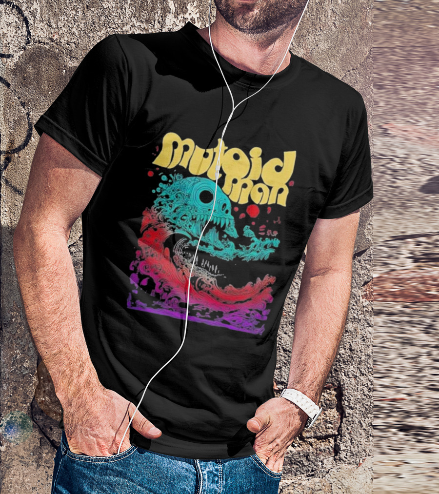 Mutoid Man Psychedelic Skull Wave Explosion T-Shirt