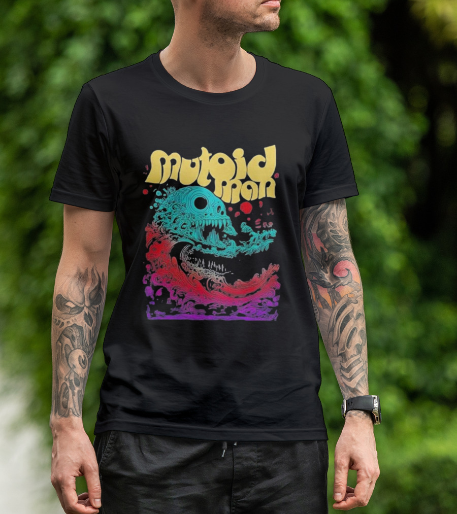 Mutoid Man Psychedelic Skull Wave Explosion T-Shirt