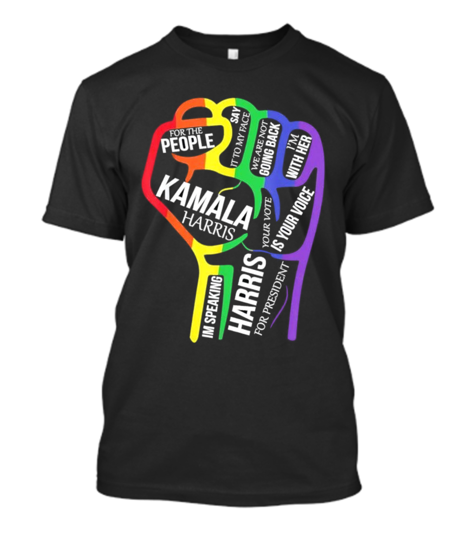 Kamala Harris For The People I'm Speaking With Her Your Vote Is Your Voice T-Shirt