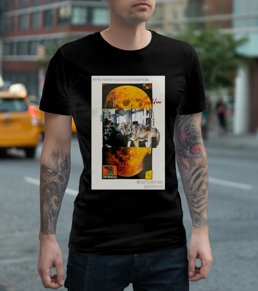 Ryan Adams Wolverhampton Wolves Moon Roma Wulfrun Hall 25 September T-Shirt