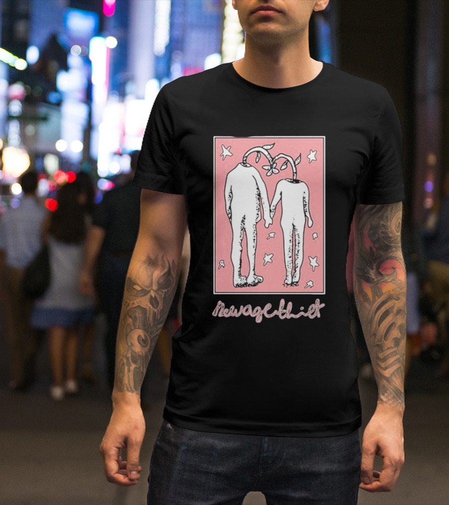 Wax Bodega New Age Thief Starry Headless Figures Holding Hands T-Shirt