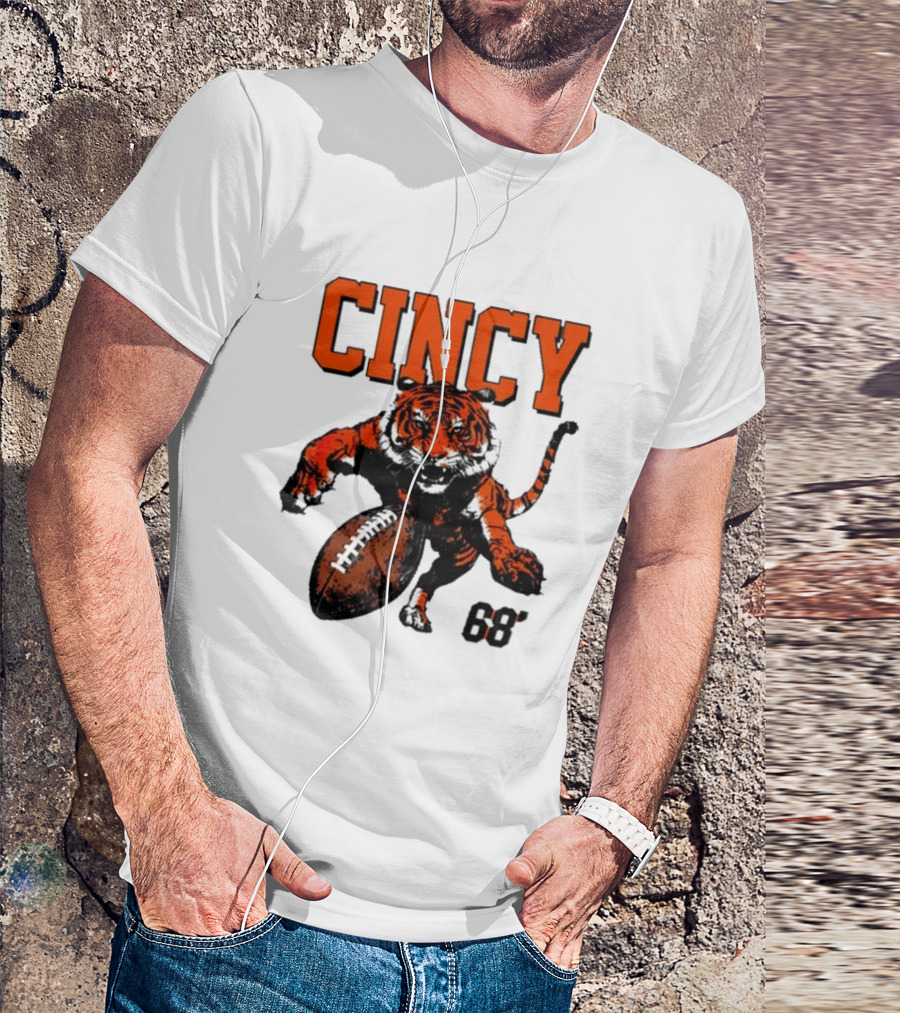 Cincy Tiger Football 68’ T-Shirt