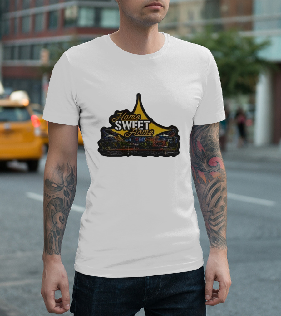 Home Sweet Home Custom Car Art Neon Sign T-Shirt