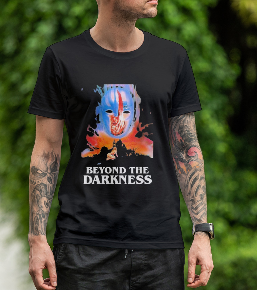 Beyond The Darkness Surreal Mask And Crimson T-Shirt