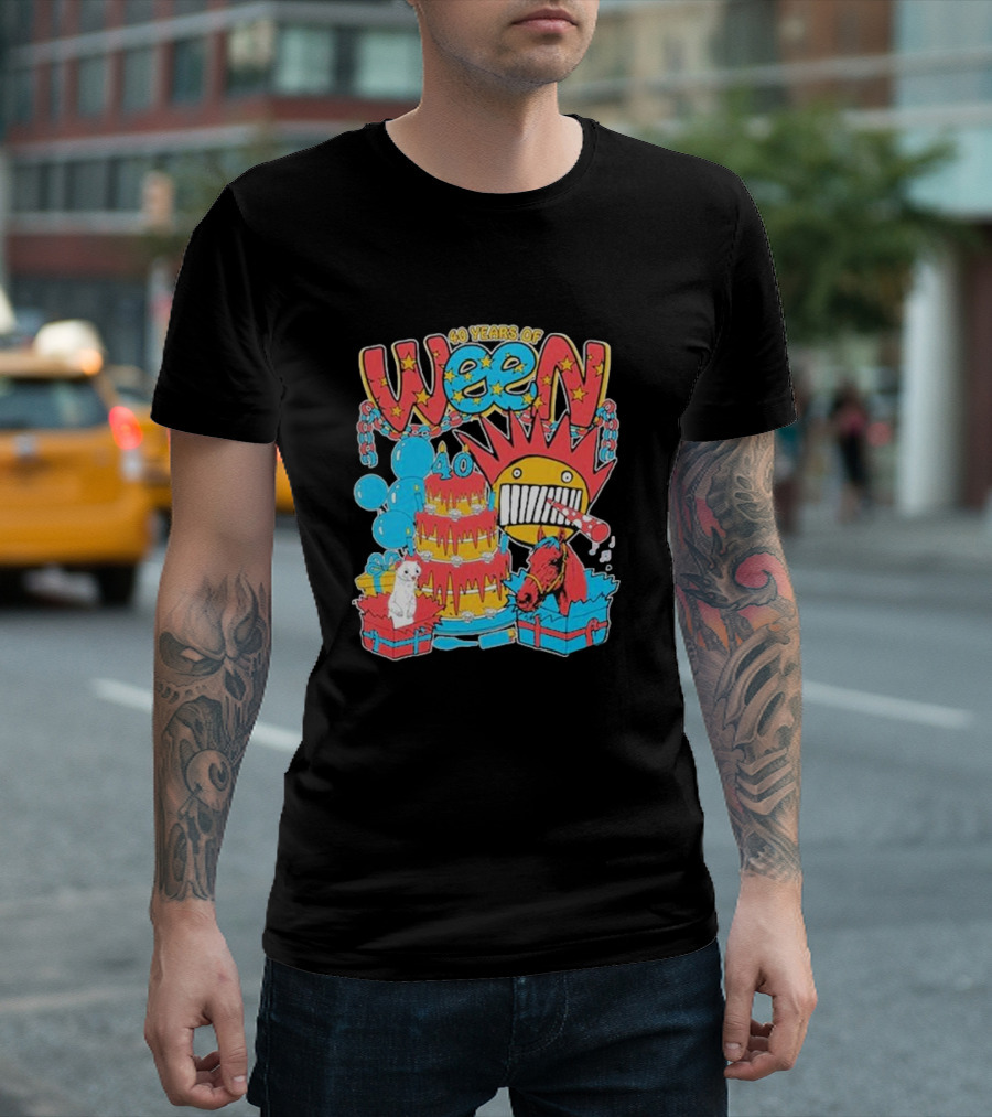Ween 40 Years of Ween 40th Anniversary Tour T-Shirt