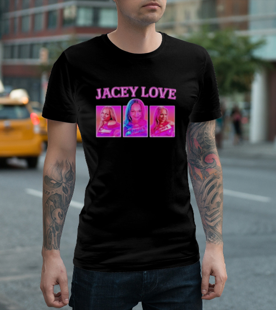 Jacey Love 90s Nostalgia Pop Art Triptych T-Shirt
