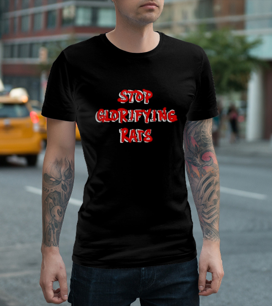Mike Gambino Stop Glorifying Rats T-Shirt
